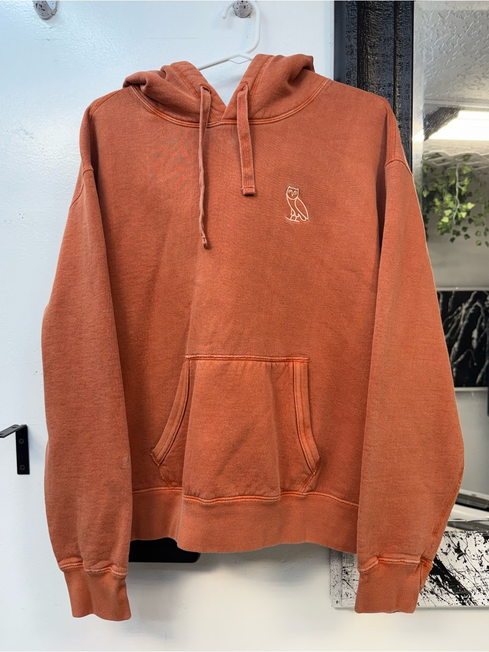 OVO small Owl faded Orange Men's Hoodie - Picture 1 of 7